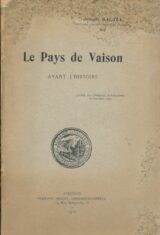 Le pays de Vaison avant l'Histoire