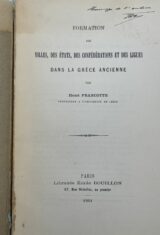 Formation des villes, des états, des confédérations et des ligues dans la Grèce ancienne