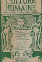 Culture humaine. "Tout l'Homme dans tous les Hommes". N° 3