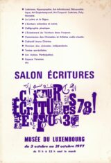 Salon Ecritures. Musée du Luxembourg