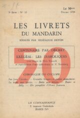 Les livrets du madarin. Centenaire par décret. Exégèse : Les Diaboliques