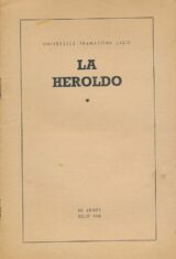 La Héroldo. Organe officiel de la ligue universelle des francs-Maçons. Juillet 1948