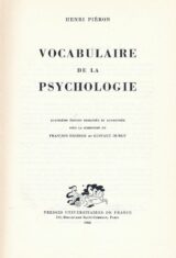 Vocabulaire de la psychologie