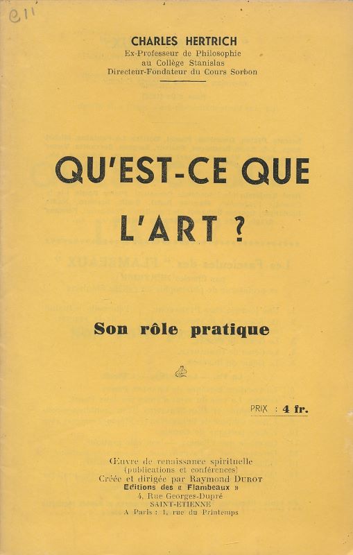 Qu'est ce que l'art ? Son rôle pratique