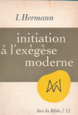 Initiation à l'exégèse moderne