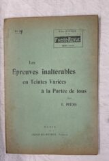 Les épreuves inaltérables en teintes variées à la portée de tous (photographie)