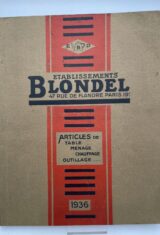 Etablissement Blondel. Catalogue 1936. Article de table, ménage, chauffage, outillage