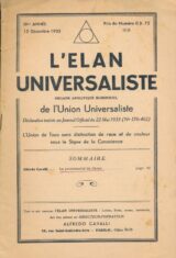 L'élan universaliste. 1935