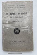 Le mysticisme social de Saint-Simon