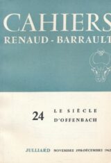Le siècke d'Offenbach. Cahier 24