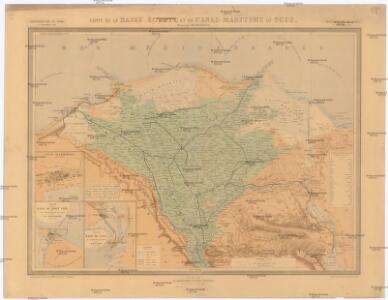 Carte de la Basse Egypte et du Canal maritime de Suez. Inauguration du Canal 17 novembre 1869