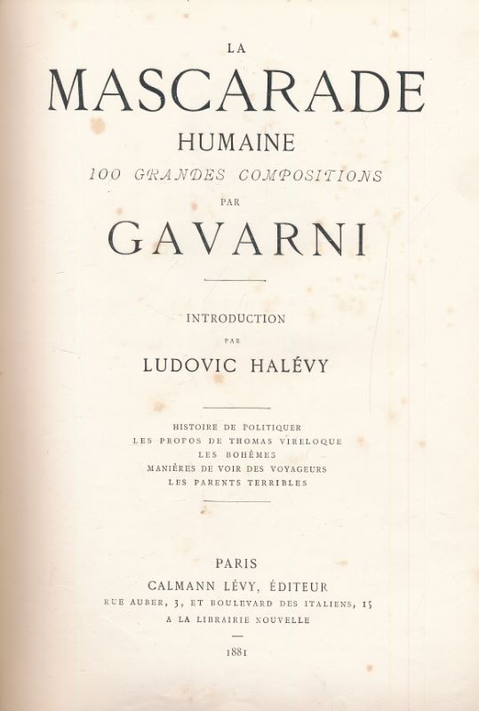 La mascarade humaine