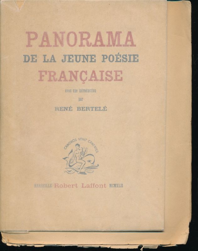 Panorama De La Jeune Poésie Française. Robert Laffont