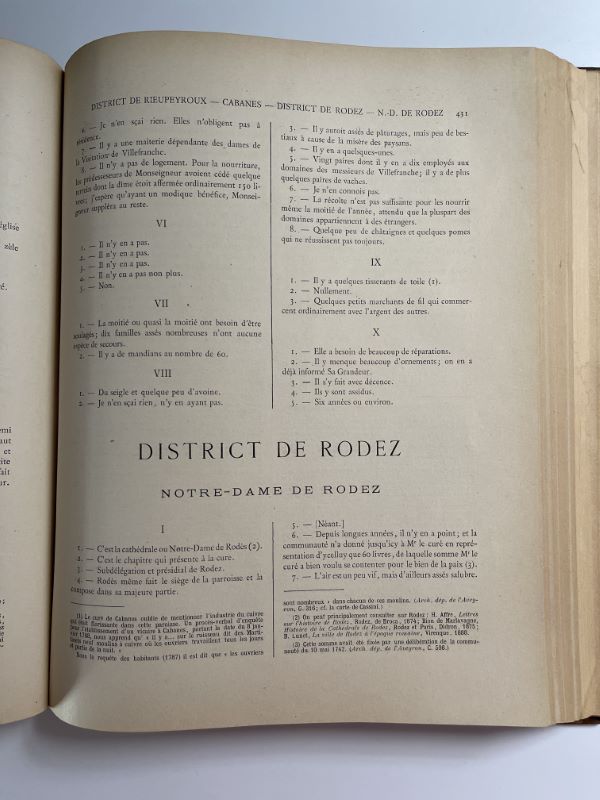 Etat du Diocèse de Rodez en 1771, publié en vertu d'une décision du Conseil Général de l'Aveyron.