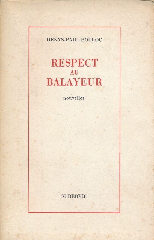 Respect au balayeur