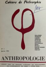 Cahiers de philosophie. 1 janvier 1966. Anthropologie