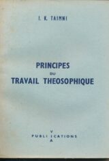 Principes du travail théosophique