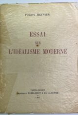 Essai sur l'idéalisme moderne