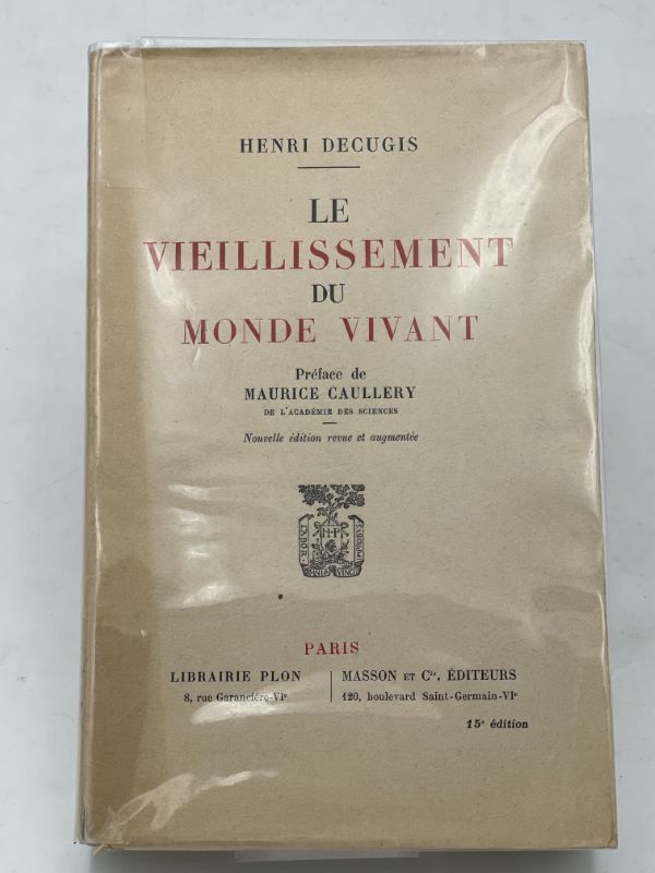 Le vieillissement du monde vivant