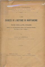 Les sources de l'histoire du montanisme. Textes grecs, latins, syriaques
