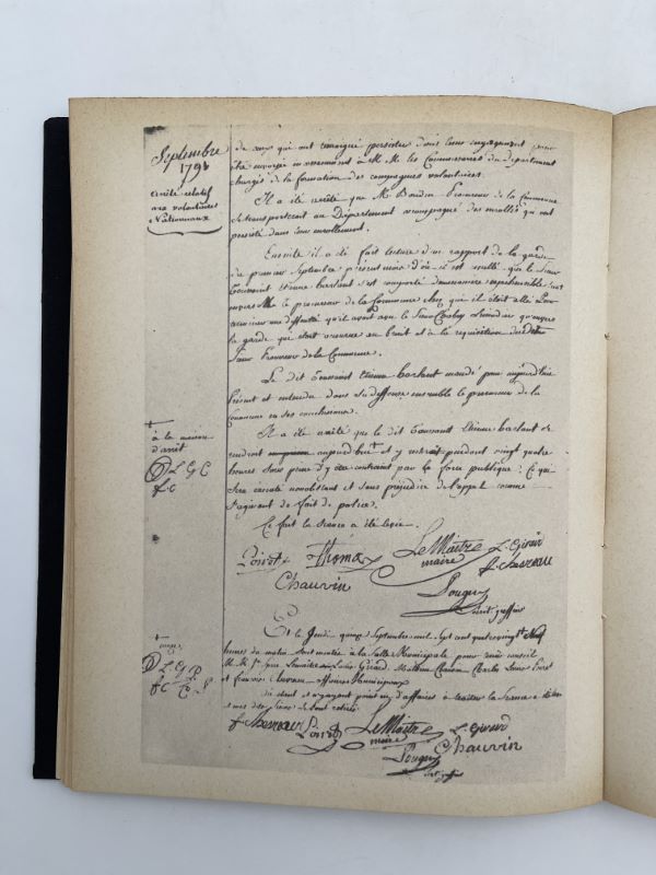 Les Vincennois sous la révolution. Mettes d'histoire recueillies sur les registres des délibérations municipales 1787-1793