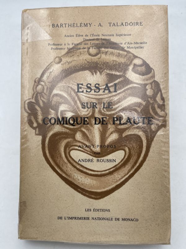 Essai sur le comique de Plaute