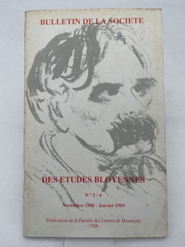 Bulletin de la société des études Bloyennes. N° 3 - 4 de novembre 1988 à janvier 1989