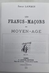 Les Francs-Maçons du Moyen-Age