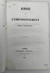 Mémoire sur l'empoisonnement par l'arsenic