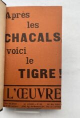 L'oeuvre. 1913. 15 numéros