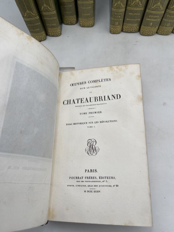 Oeuvres complètes de M. le Vicomte de Chateaubriand. 26 volumes