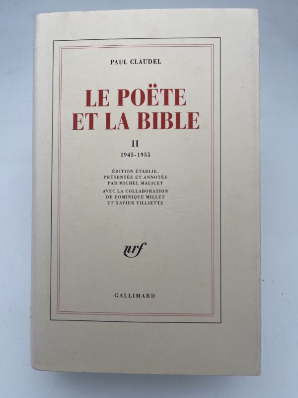 Le Poëte et la Bible. II. 1945 - 1955