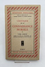 Critique de la connaissance morale