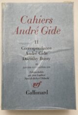 Cahiers André Gide. 11. Correspondance André Gide Dorothy Bussy. III. Janvier 1937 - janvier 1951