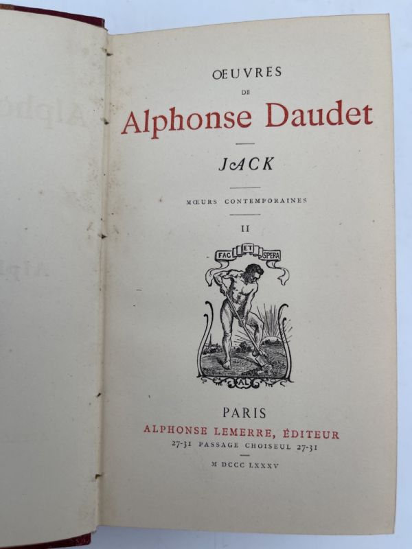 Jack. Moeurs contemporaines