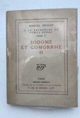 A la recherche du temps perdu. 5. Sodome et Gomorrhe. II. *
