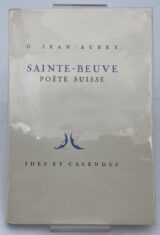 Sainte-Beuve, poète suisse