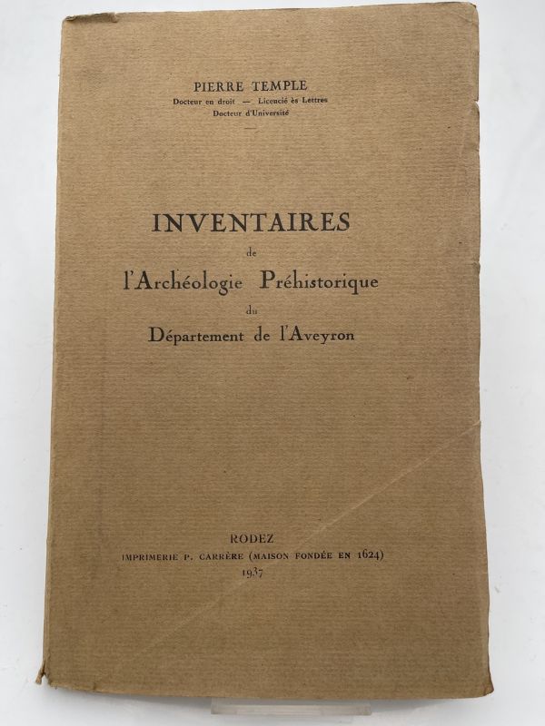 Inventaires de l'Archéologie Préhistorique du Département de l'Aveiron